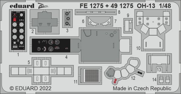 Eduard FE1275 OH-13 ITALERI 1/48