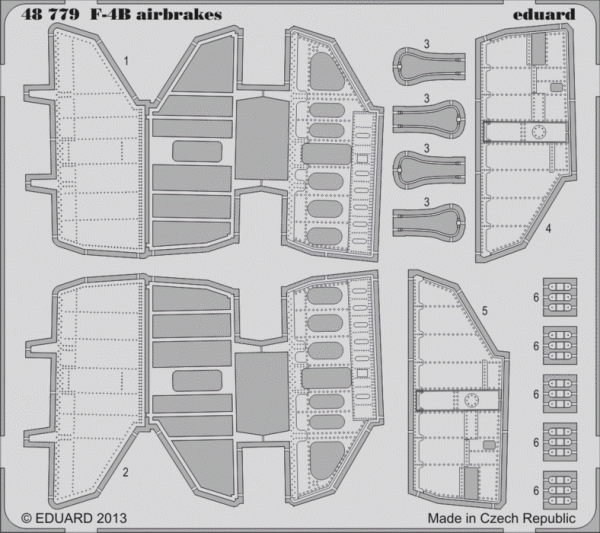 Eduard 48779 F-4B airbrakes 1/48 Academy