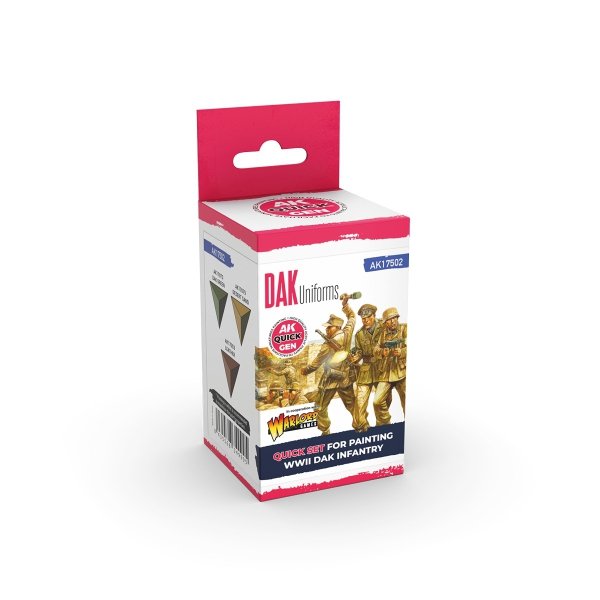 AK Interactive AK17502 GERMAN DAK UNIFORMS – QUICK GEN SET 3x18ml