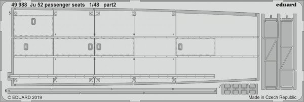 Eduard 49988 Ju 52 passenger seats 1/48 REVELL