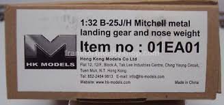 HK Models 01EA01 B-25H/J Mitchell Landing Gear &amp; Weight (for HK Models B-25) 1/32