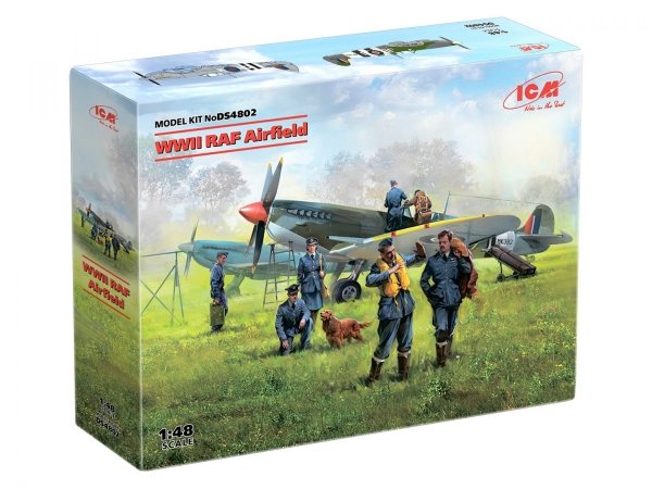 ICM DS4802  WWII RAF Airfield Pilots and Ground Personnel 1/48