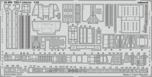 Eduard 49966 TBD-1 interior 1/48 GREAT WALL HOBBY