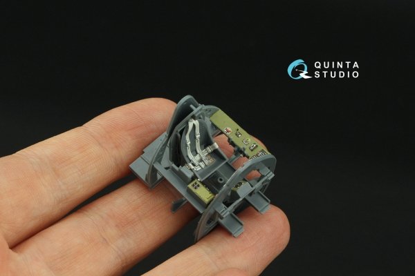Quinta Studio QD48421 FM-2 Wildcat 3D-Printed &amp; coloured Interior on decal paper (Eduard) 1/48