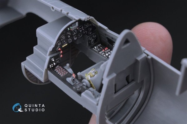 Quinta Studio QD48111 F4U-1A Corsair 3D-Printed &amp; coloured Interior on decal paper (for Tamiya kit) 1/48