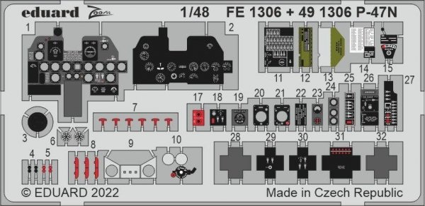 Eduard 491306 P-47N ACADEMY 1/48