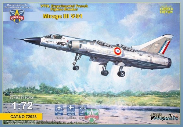 Modelsvit 72023 Mirage III V-01 French VTOL 1/72