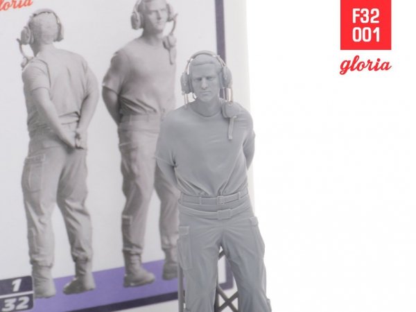 Gloria F32001 Ground Crew US Air Force vol.1 3D Printed Figures 1/32
