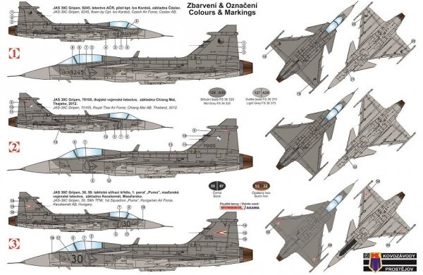 Kovozavody Prostejov KPM0161 JAS-39 Gripen 1/72