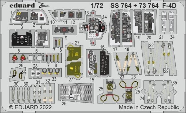 Eduard SS764  F-4D FINE MOLDS 1/72