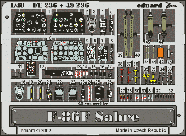 Eduard 49236 F-86F 1/48 Hasegawa