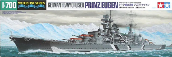Tamiya 31805 German Heavy Cruiser Prinz Eugen 1/700