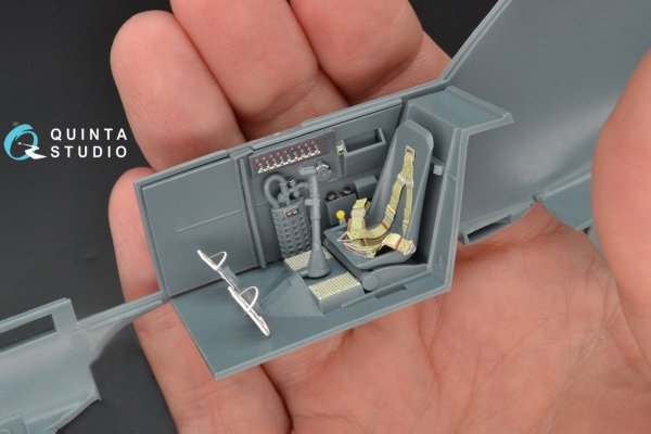 Quinta Studio QD32049 Bf 109E-4 3D-Printed &amp; coloured Interior on decal paper (for Eduard kit) 1/32