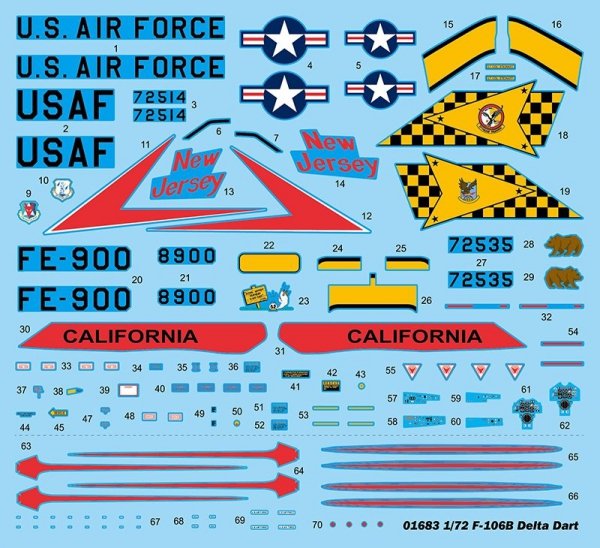 Trumpeter 01683 US F-106B Delta Dart (1:72)