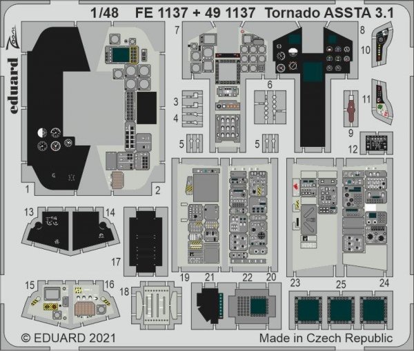 Eduard 491137 Tornado ASSTA 3.1 interior for Revell 1/48