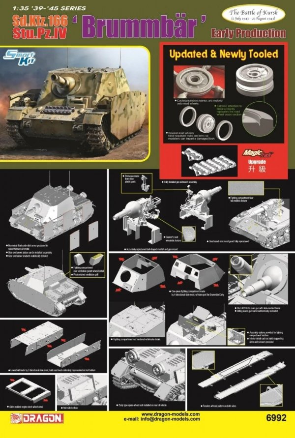 Dragon 6992 Sd.Kfz.166 Stu.Pz.IV 'Brummbär' Early Production 1/35