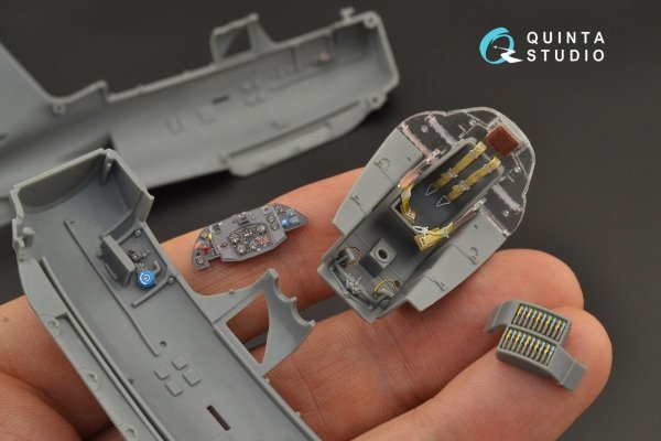 Quinta Studio QD48241 Me 163B 3D-Printed &amp; coloured Interior on decal paper (GasPatch models) 1/48