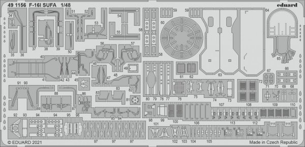 Eduard 491156 F-16I SUFA for KINETIC 1/48