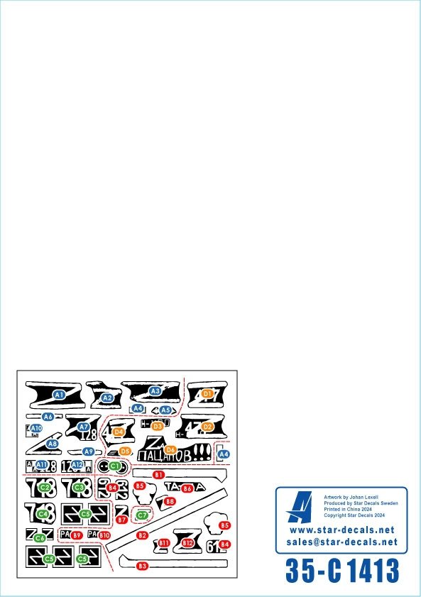 Star Decals 35-C1413 War in Ukraine # 21. Russian BMP-3 in 2022-23 1/35