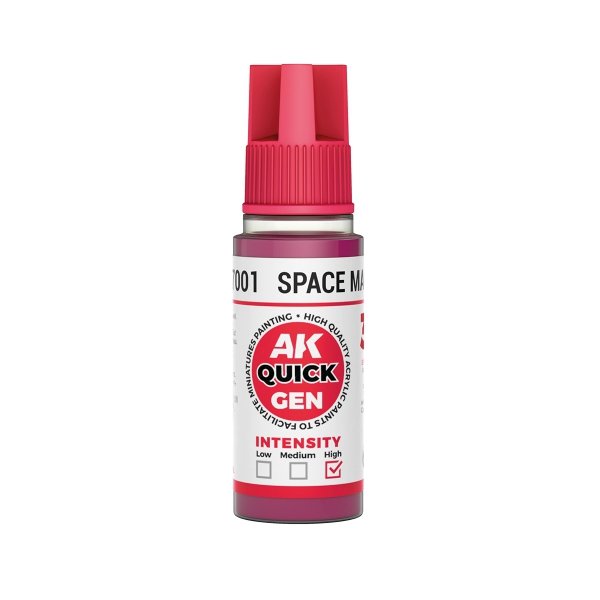 AK Interactive AK17001 SPACE MAGENTA – QUICK GEN COLOR 18ml