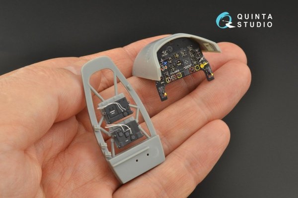 Quinta Studio QD32091 Ju 87A 3D-Printed &amp; coloured Interior on decal paper (Trumpeter) 1/32