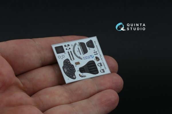 Quinta Studio QD48491 I-16 3D-Printed coloured Interior on decal paper (for Zvezda kit) 1/48
