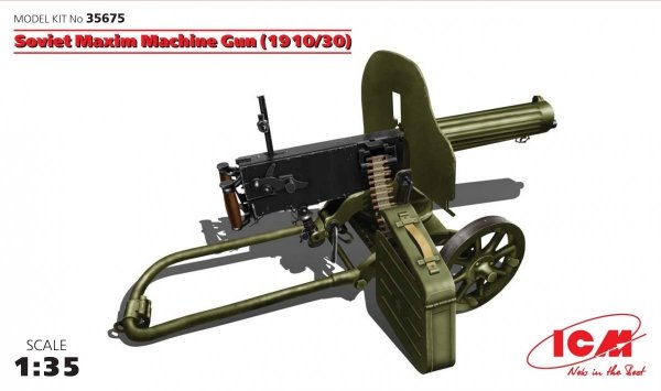 ICM 35675 Soviet Maxim Machine Gun (1910/30) 1/35