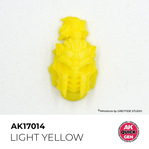 AK Interactive AK17014 LIGHT YELLOW – QUICK GEN COLOR 18ml