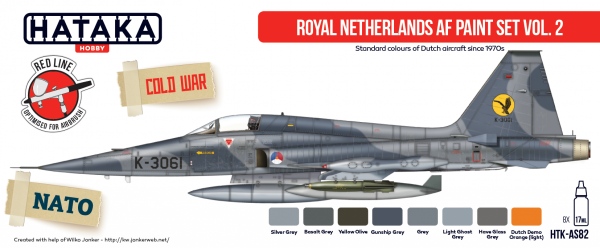 Hataka HTK-AS82 Royal Netherlands AF paint set vol. 2 8x17