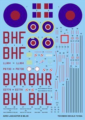 Techmod 72106 - Avro Lancaster B.I (1:72)