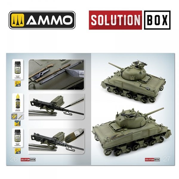 AMMO by Mig Jimenez 7728 SOLUTION BOX 22 – WWII USA ETO. Colors and Weathering System