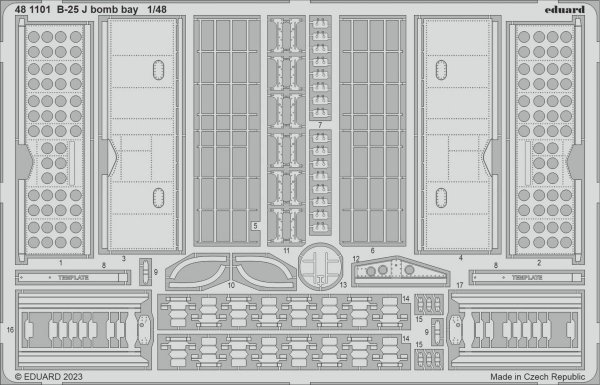 Eduard BIG49368 B-25J glazed nose HONG KONG MODELS 1/48