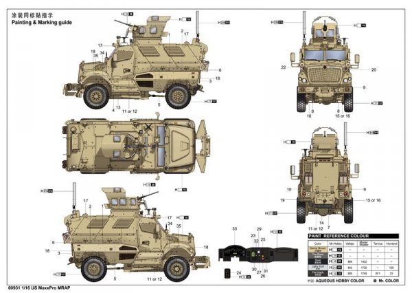 Trumpeter 00931 US Mauxxpro MRAP 1/16