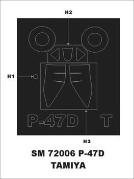 Montex SM72006 P - 47 D Bubbletop TAMIYA