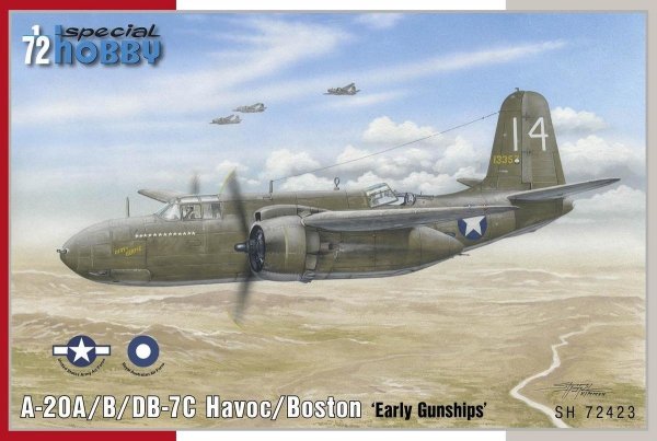 Special Hobby 72423 A-20A/B Havoc/Boston Early Gunships 1/72