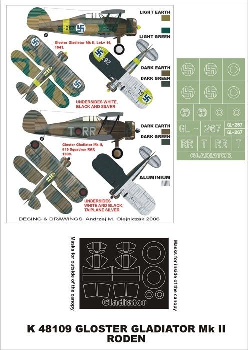 Montex K48109 Gladiator MkII 1/48