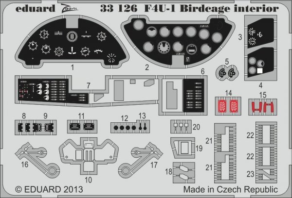 Eduard 33126 F4U-1 Birdcage interior S. A. 1/32 Tamiya