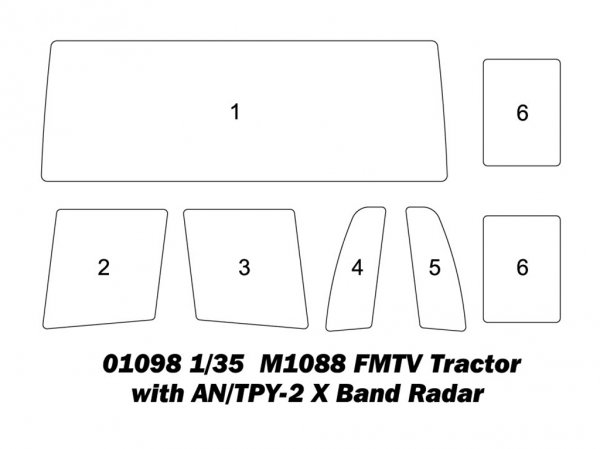 Trumpeter 01098 M1088 FMTV Tractor with AN/TPY-2 X Band Radar 1/35