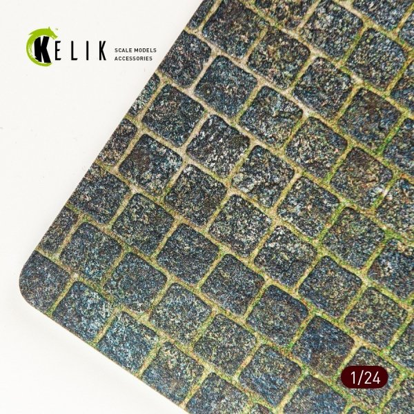 KELIK KS24011 Cobblestone road 1910s-1930s Base - Acrylic 3 mm (280 x 180 mm) (170 g) (210 g) 1/24