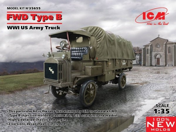 ICM 35655 WWI USA Army Truck FWD Type B 1/35
