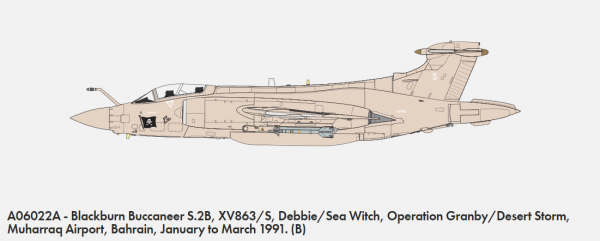 Airfix 06022A Blackburn Buccaneer S.2B GULF WAR 1/72