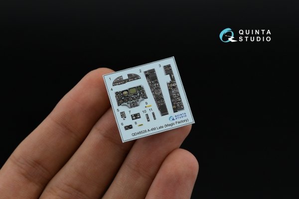 Quinta Studio QD48528 A-4M late 3D-Printed &amp; coloured Interior on decal paper (Magic Factory) 1/48