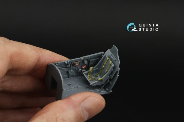Quinta Studio QD48654 P-40N Warhawk 3D-Printed &amp; coloured Interior on decal paper (Eduard) 1/48