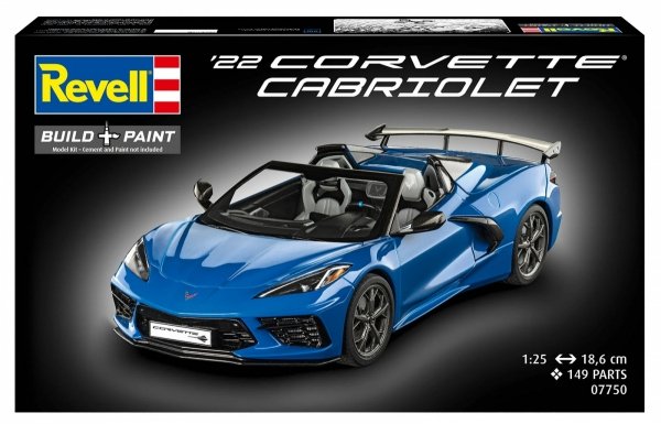 Revell 67750 Model Set 1/25 Corvette C8 Cabriolet 1/25