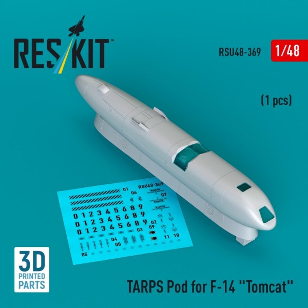 RESKIT RSU48-0369 TARPS pod for F-14 "Tomcat" (1 pcs) (3D printed) (1/48) 