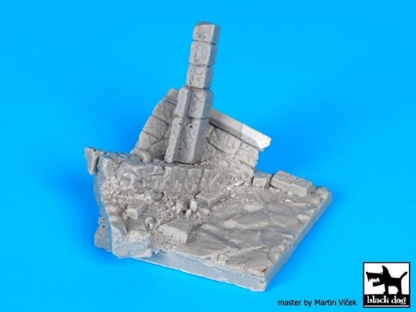 Black Dog D35055 Ruined wall N°2 base 1/35