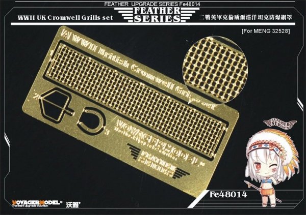 Voyager Model FE48014 WWII UK Cromwell Grills for MENG 32528 1/48