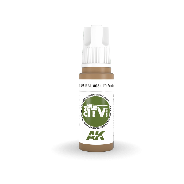 AK Interactive AK11326 RAL 8031 F9 Sandbraun 17ml