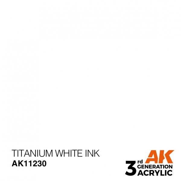 AK Interactive AK11230 TITANIUM WHITE – INK 17ml