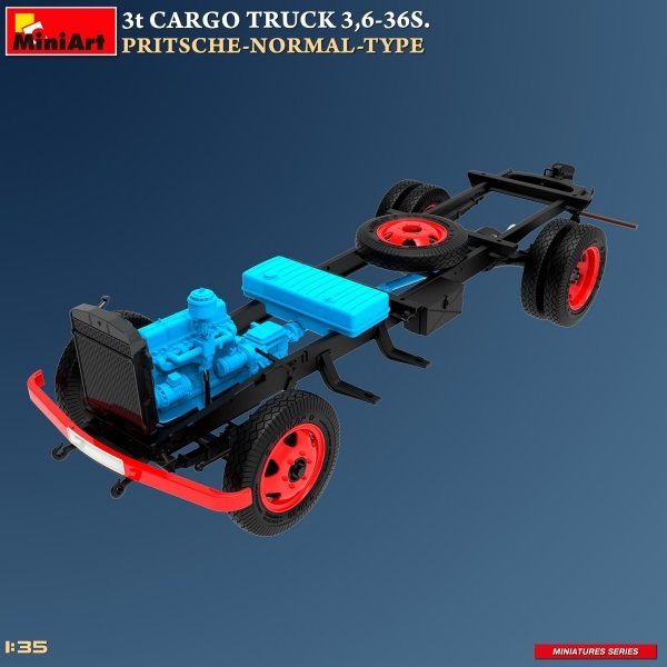 MiniArt 38079 3t CARGO TRUCK 3,6-36S. PRITSCHE-NORMAL-TYPE 1/35